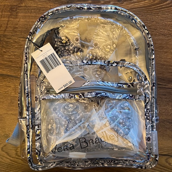 Vera Bradley Bags Vera Bradley Clear Backpack With Change Purse
